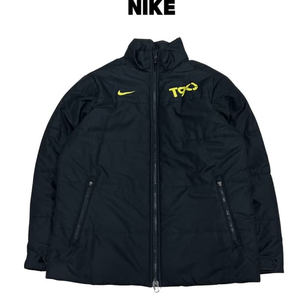 (L) 나이키 토탈90 패디드 점퍼 블랙/옐로우
