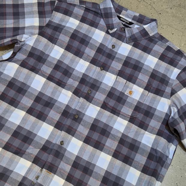 Carhartt 칼하트 체크반팔셔츠
