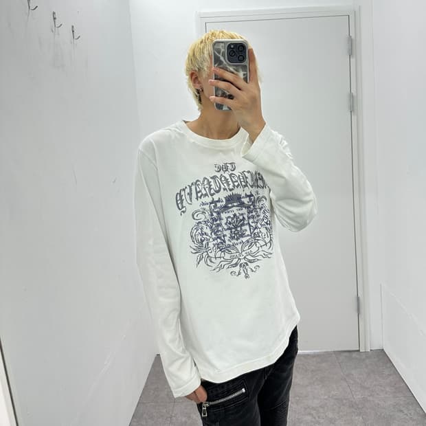 A.2.P JEANS gothic lettering long sleeve