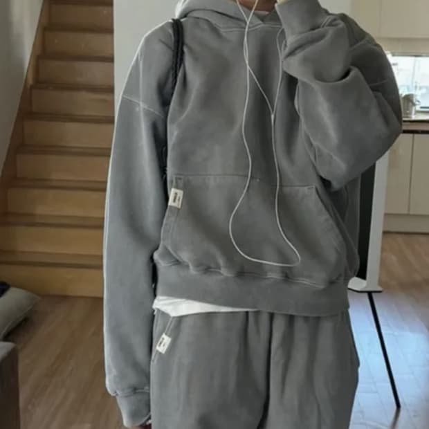 glowny 글로니 클래식 박시 후드