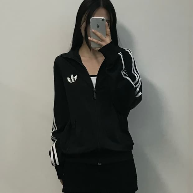 아디다스 구 파이어버드 블랙 트랙탑 져지