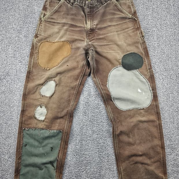 칼하트 덕캔버스 칼하트 워크 팬츠 리페어커스텀 (33X32)/ 11755