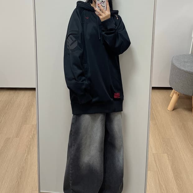 나이키 르브론 제임스 버건디 스우시 블랙 후드티