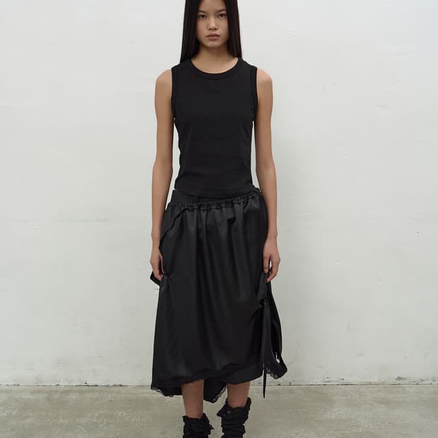 Lcdc SHIRRING SLEEVELESS DRESS