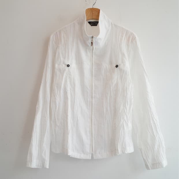 Japan brand 플리츠 집업 자켓