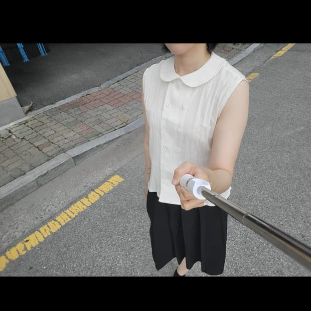 Aoi/x 투버튼 민소매