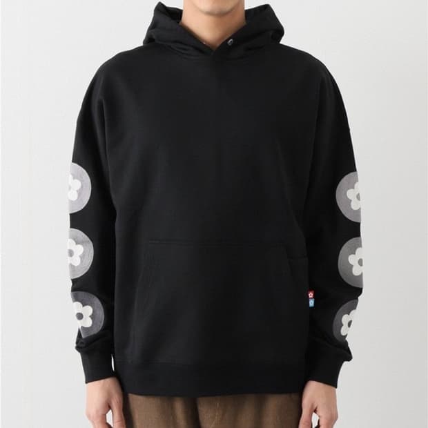 반디더핑크 플라워 암 후디 L