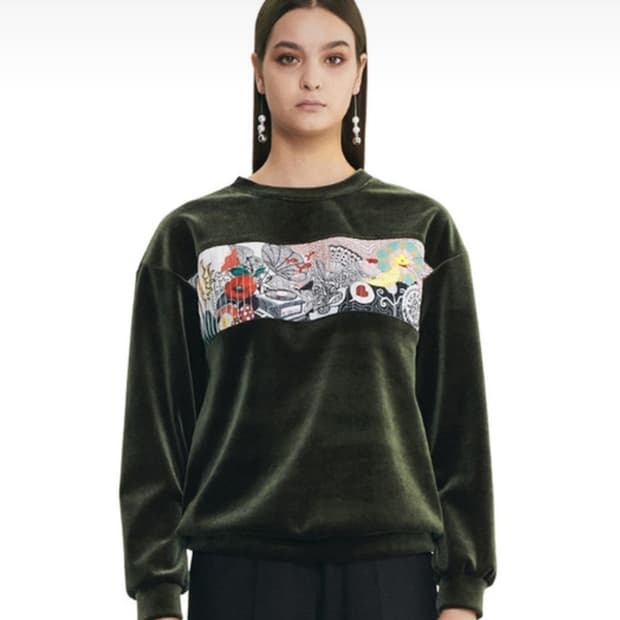 Doucan 두칸 벨벳 맨투맨