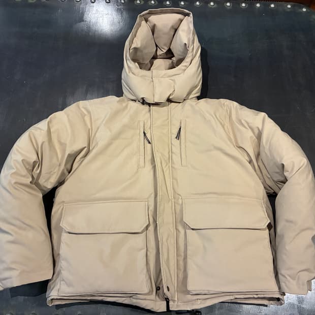 XL) 유니폼 브릿지 쉘 다운 파카 베이지