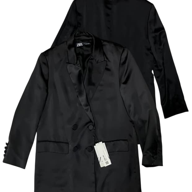 ZARA 자라 새틴 정장 자켓 블레이저 M