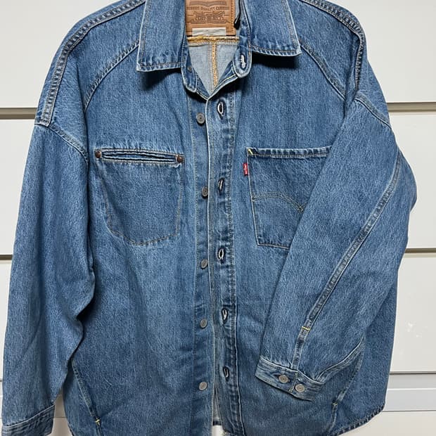 리바이스 데님 트위스트 셔츠 자켓