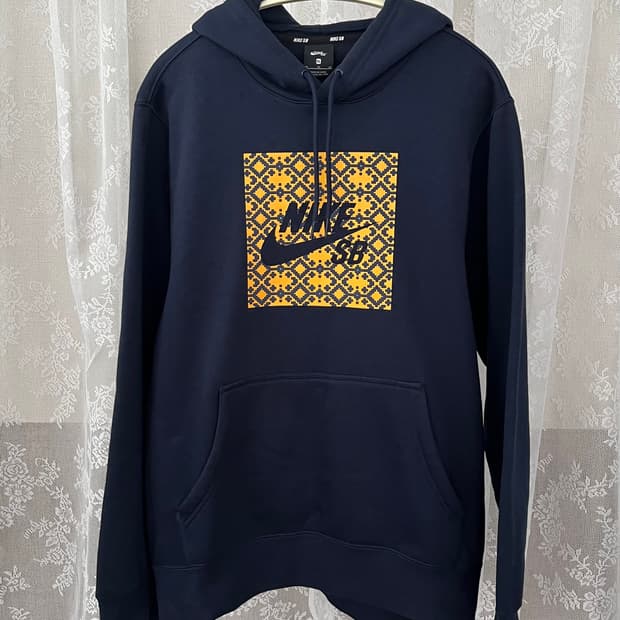 나이키 sb 노마드 하이브리드 후디 네이비 기모 후드티