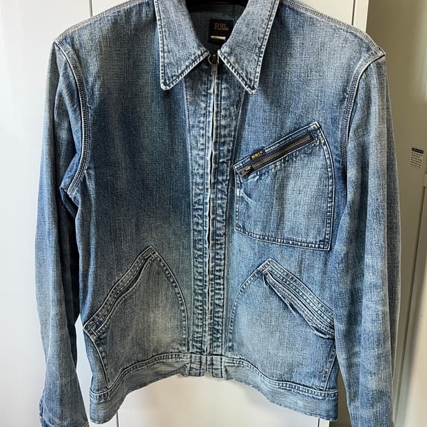 RRL 더블알엘 레이튼 연청 데님 자켓 M