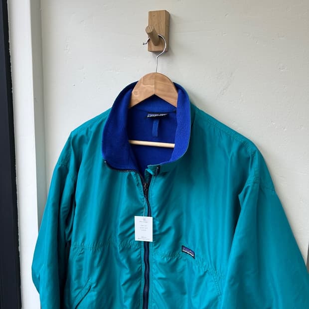 15426 - 90s 파타고니아 틸블루 쉘 봄버 자켓