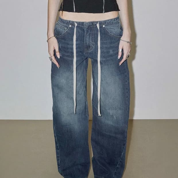 스컬프터 Everyday Lowrise Denim Mid Blue