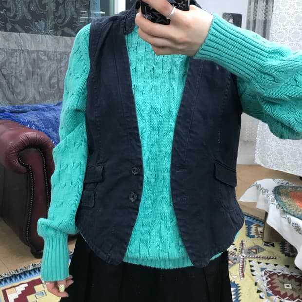 제페니즈 빈티지 베스트 자켓 