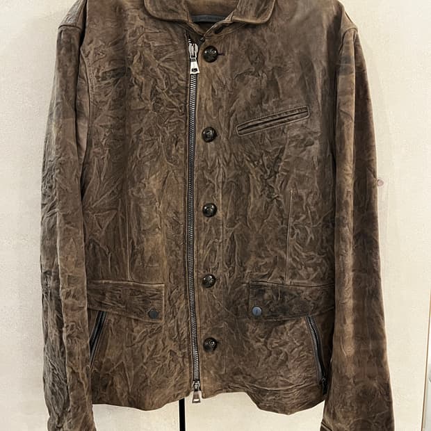 존바바토스 더티워싱 가죽 카코트/50