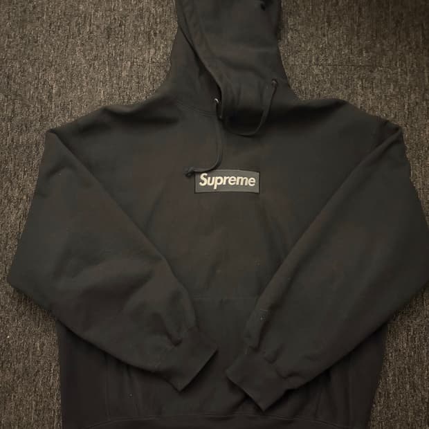 슈프림 23FW 박스로고 후디 L 블랙