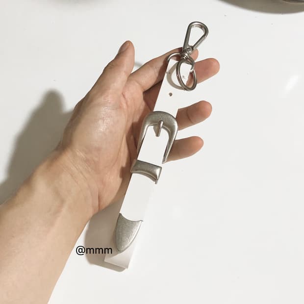 웨스턴 벨트 소가죽 키링🤍