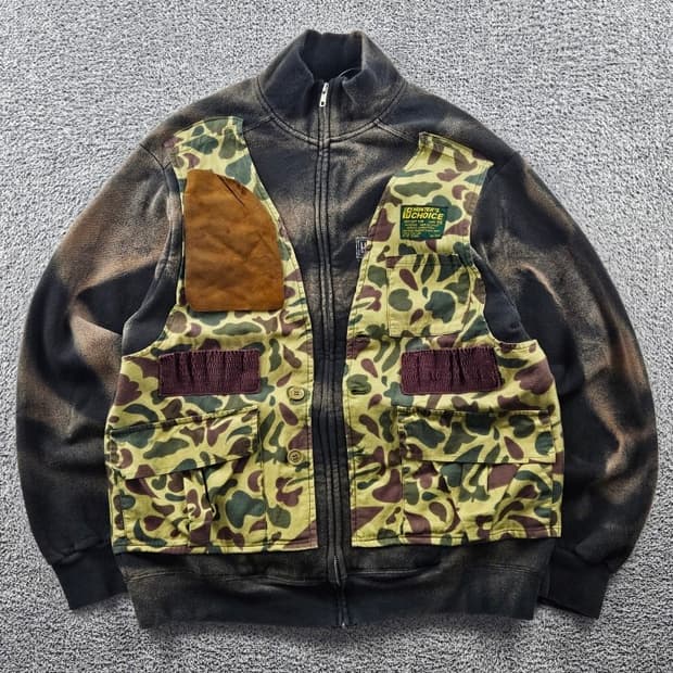 할리데이비슨 헌팅 베스트 다잉 커스텀 스웻 집업 ( M ) / 10998