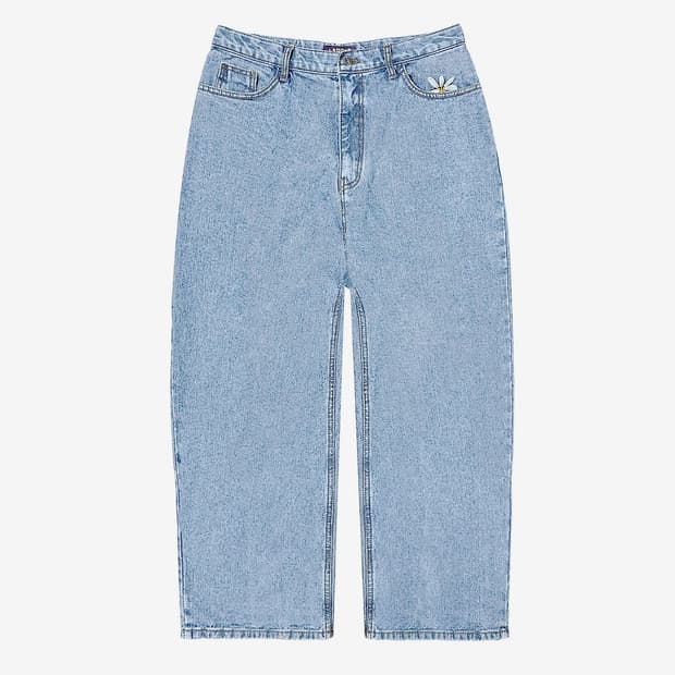Smart Daisy Baggy Jeans (Light Indigo)