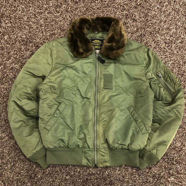 알파인더스트리 B15 봄버 항공점퍼 플라이트 자켓 MA-1