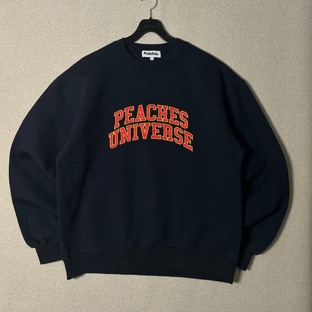  (L) 피치스 유니버스 블랙 맨투맨