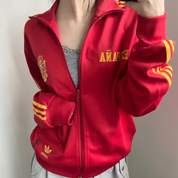 Adidas 아디다스 레드 에스파냐 트랙탑  