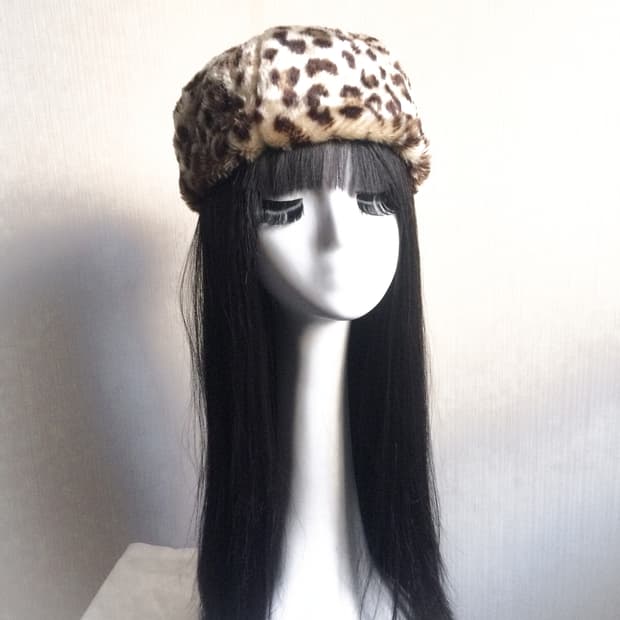  Fake fur leopard pattern aht