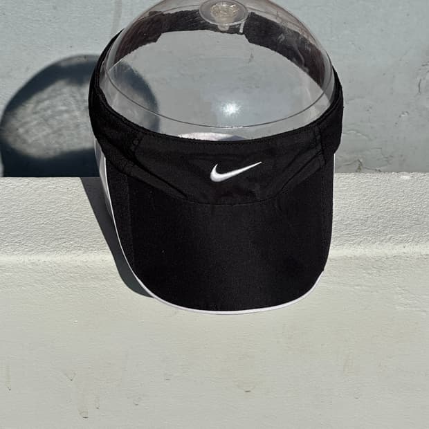 [F] 나이키 로고 블랙 썬바이저 썬캡 모자