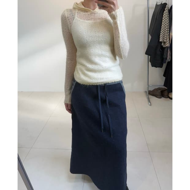 Junko shimada 후디 니트