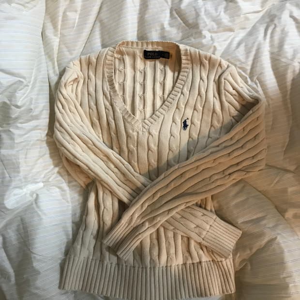 폴로 랄프로렌 브이넥 니트