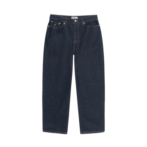 스투시 빅올진 린스드 인디고