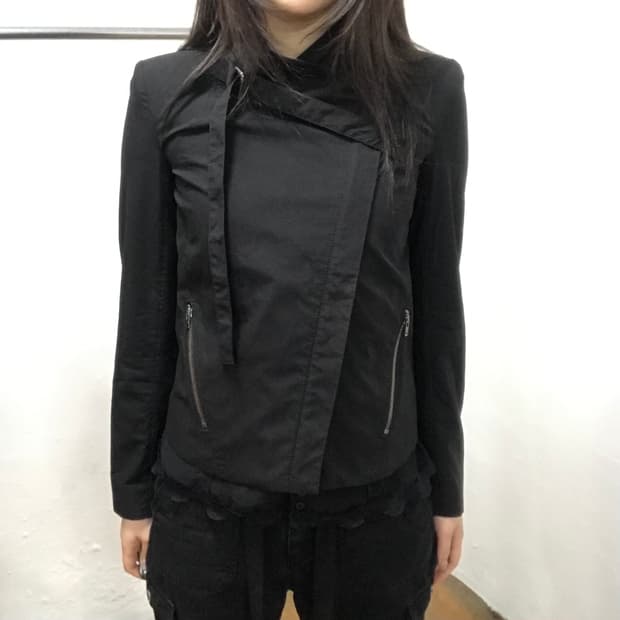 P / 헬무트랭 사선 집업 자켓