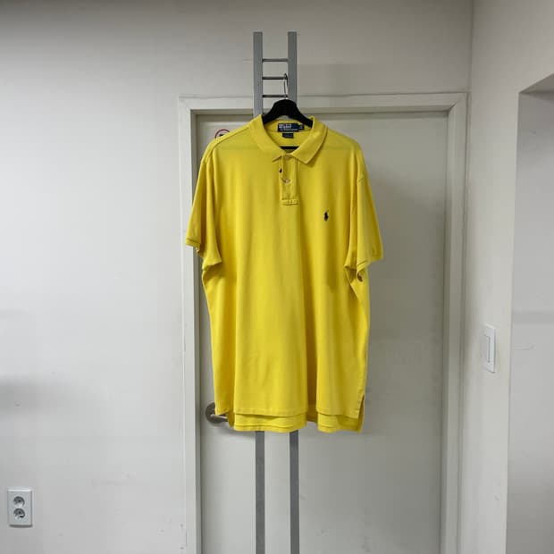 폴로 PK 반팔 카라티 옐로 XXL