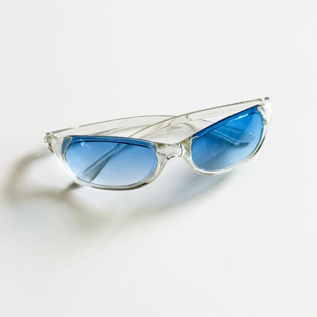 90s OXYGEN 투명 볼드 스퀘어 프레임 틴트 빈티지 선글라스