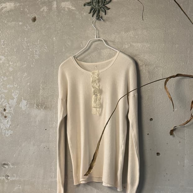 44-55 ) Vintage Soft Rib Henley
