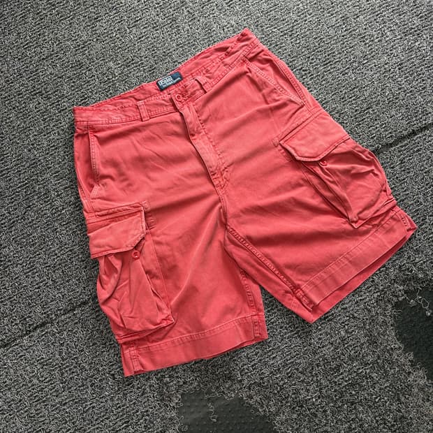 90s 폴로 랄프로렌 퍼티그 카고 반바지 4559
