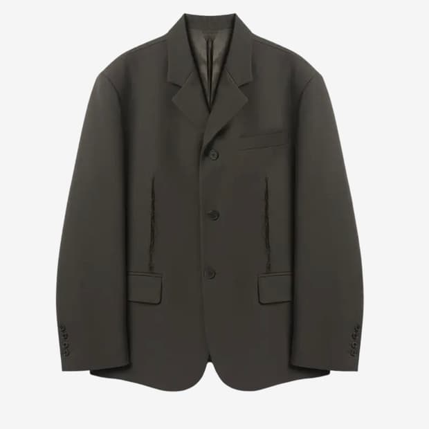 [L] stu 컷오프 블레이저 브라운