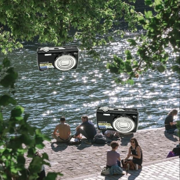 희귀&필름색감!) FujiFilm Finepix F200 디카 카메라