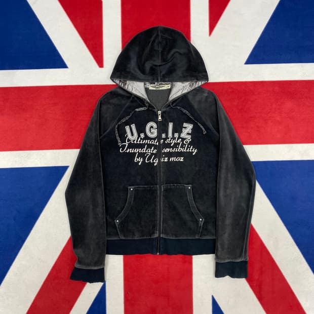 빈티지 y2k 테리 후드집업 여성90