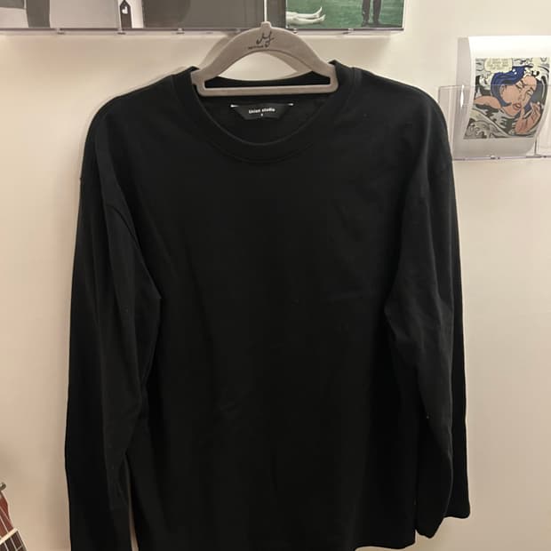 Union Studio 블랙 긴팔티