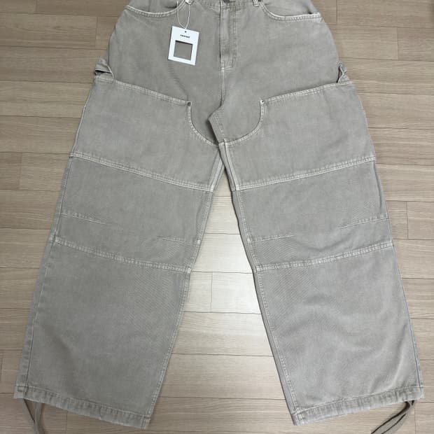 (2) 논노드 더블니 커버팬츠 빈티지 베이지