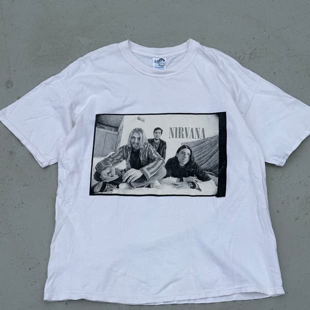 90s Nirvana 빈티지 너바나 포토티 XL