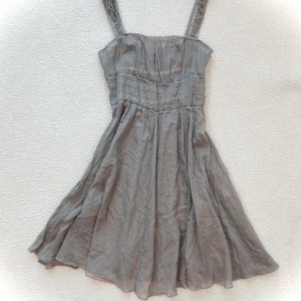 모리 시스루 애쉬 플레어 원피스 사와코 하구미 그런지페어리 