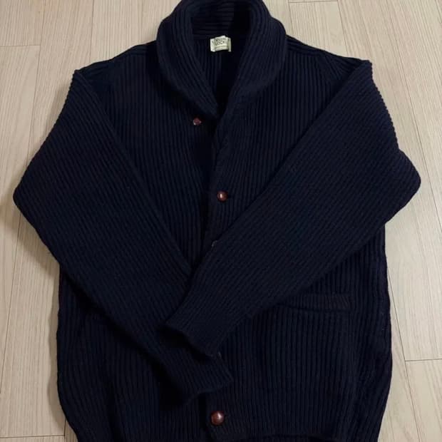 윌리엄 로키 네이비 숄카라 가디건