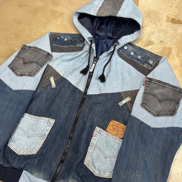 XL 리바이스 데님 커스텀 자켓