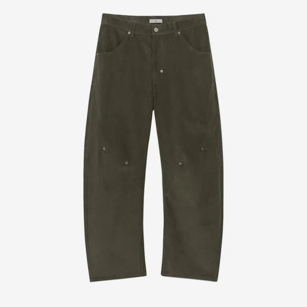 Kijun 기준 맨 Explorer Studded Corduroy 팬츠