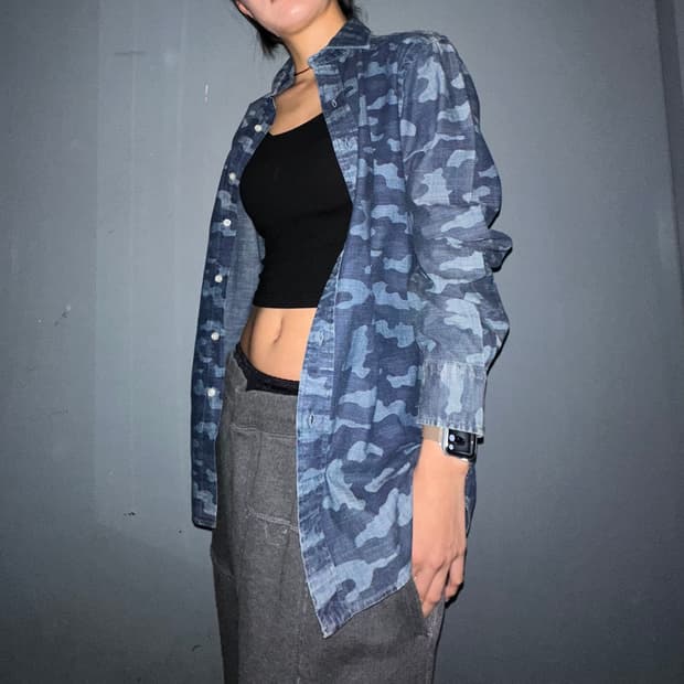 Polo ralph lauren camo denim shirt