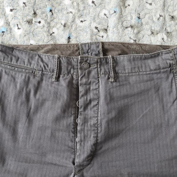 RRL 헤링본 블랙 치노 34/32